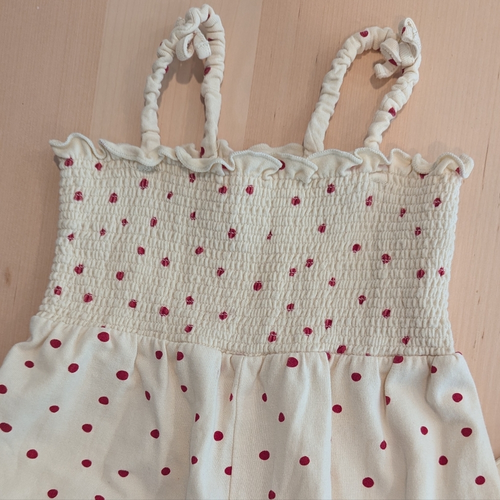 konges slojd Jumpsuit Baby Polkadot Scandinavian Cream Red 12M 18M - Picture 3 of 10